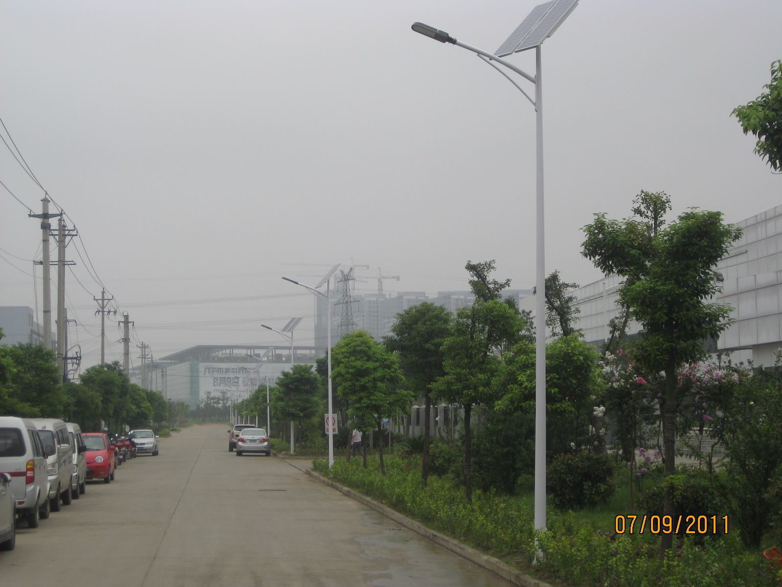 Project in industry area with 36W solar street light