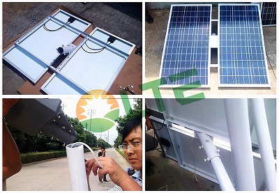 30W solar street light install