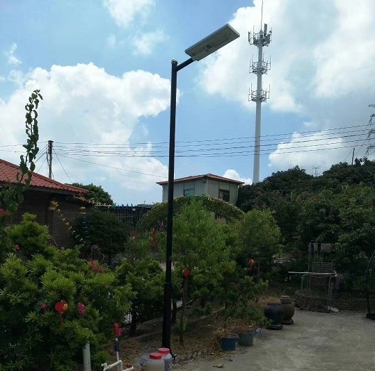 30W solar street light in countryside